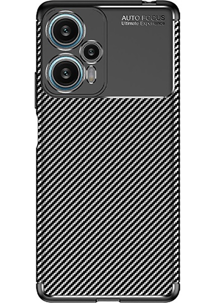 Xiaomi Poco F5 Kılıf Tlzn Negro Silikon Kapak-Siyah