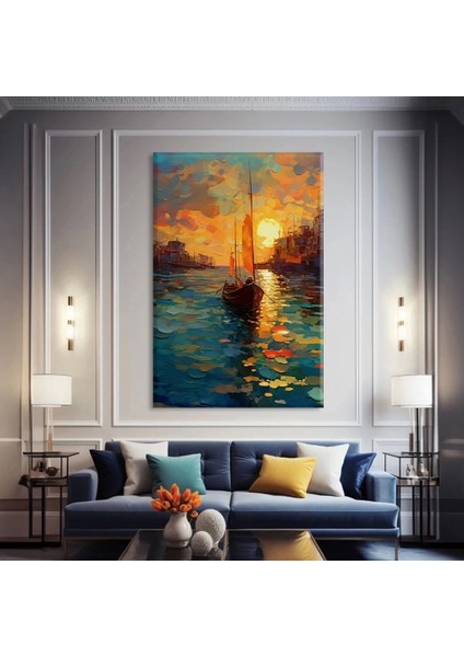 Venedik'te Akşam Kanvas Tablo fiyatları