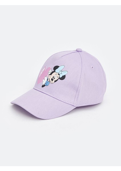 Yeni Sezon Minnie Mouse Baskili Kiz Cocuk Kep Sapka - S53000Z4