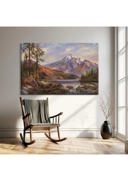 Dağlık Manzara Kanvas Tablo