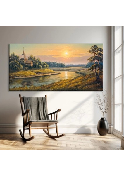 Huzurlu Vadi Kanvas Tablo