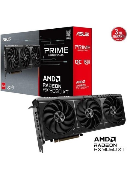 16GB Prıme RX9060XT-O16G Gddr6 128BIT HDMI Dp Pcıe 5.0