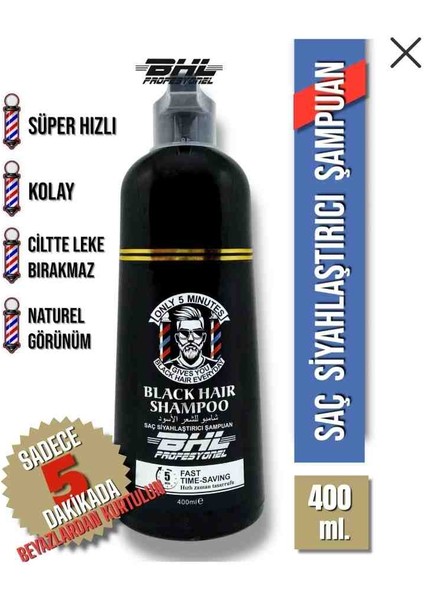 Lion Cozmetic Bhl Saç & Sakal Siyahlaştırıcı Şampuan 400 ML fiyatları