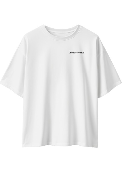 Unisex Mercedes Amg Gtbaskılı Oversize Pamuklu T-Shirt fiyatları