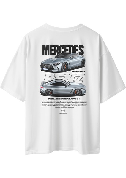 Unisex Mercedes Amg Gtbaskılı Oversize Pamuklu T-Shirt modelleri
