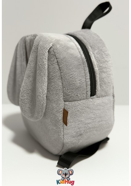 Isme Özel Gri Kulaklı Peluş Çocuk Sırt Çantası – 27CM | Kreş & Anaokulu Için Ideal fiyatları