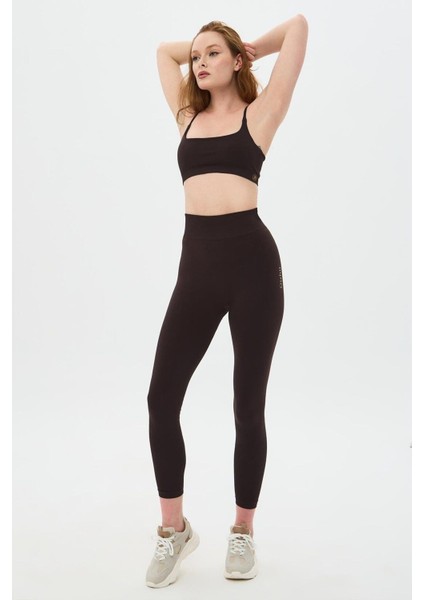 Aozora Sport Aktif Spor Ayar Askılı Bra Kahve