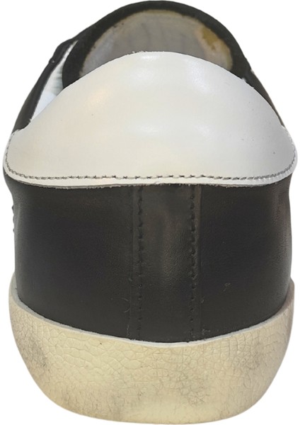 Kadın Goose Model Yıldız Detaylı Gülük %100 Deri Sneakers Ayakkabı 25NW00401