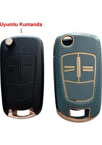 Opel Astra H Corsa D Meriva Uyumlu Anahtar Kumanda Kılıfı Oto Anahtarlık Deri Desenli fırsatları