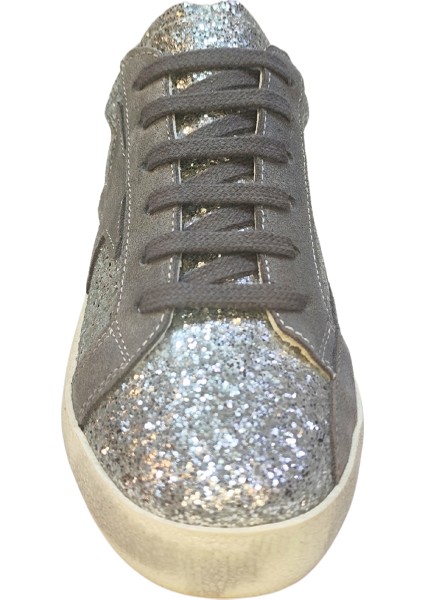 Kadın Goose Model Yıldız Detaylı Gülük %100 Deri Sneakers Ayakkabı 25NW00401 modelleri