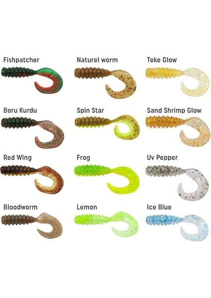 Gurt 6 cm Lrf Silikon Yem Gt-66 Bloodworm fiyatları