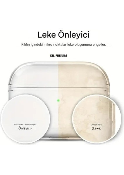 Airpods 2. Nesil ile Uyumlu Şeffaf Cyrstal Clear Ultra Berrak Kılıf