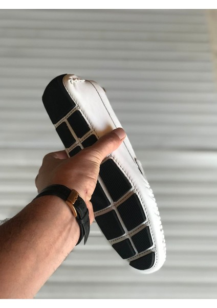Yeni Sezon Hakiki Deri Günlük Loafer Geçme Rok