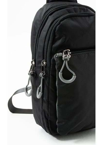 6004 Unisex Kırinkıl Kumaş Suya Dayanıklı Çok Bölmeli Body Bag
