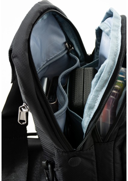 6004 Unisex Kırinkıl Kumaş Suya Dayanıklı Çok Bölmeli Body Bag