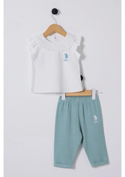 U.s.polo Assn. Kız Bebek 2li Takım - Beyaz