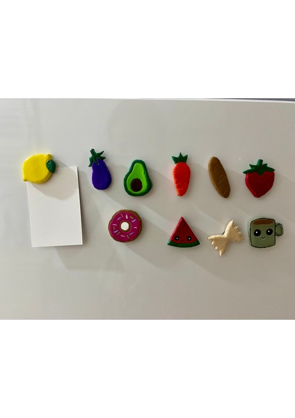 El Yapımı Renkli Seramik Magnet Seti - 10'lu fiyatları