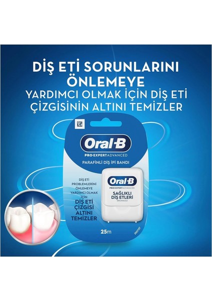 Pro-Expert Advanced Parafinli Diş Ipi Bandı 25M x 2 Adet