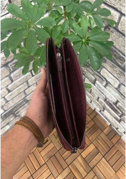 Hakiki Deri Bordo El Örgüsü Küçük Boy Kadın Çantası (T1601) modelleri