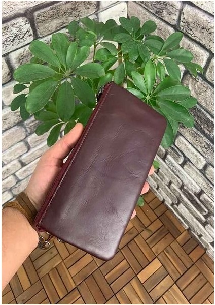 Hakiki Deri Bordo El Örgüsü Küçük Boy Kadın Çantası (T1601) fırsatları