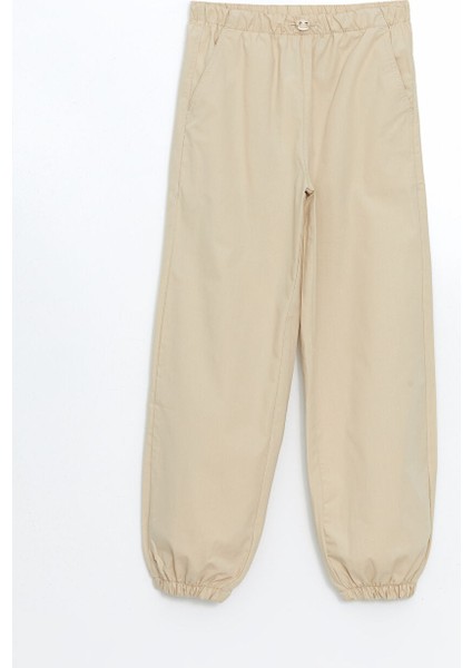 Yeni Sezon Beli Lastikli Kiz Cocuk Jogger Pantolon - S5II82Z4