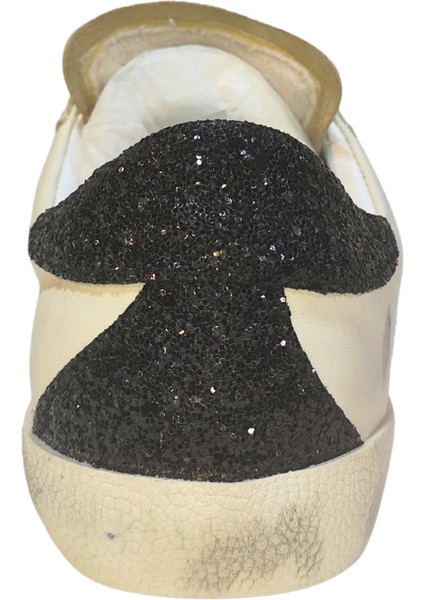 Kadın Goose Model Yıldız Detaylı Gülük %100 Deri Sneakers Ayakkabı 25NW00401