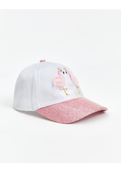 Yeni Sezon Flamingo Nakisli Kiz Cocuk Kep Sapka - S53057Z4