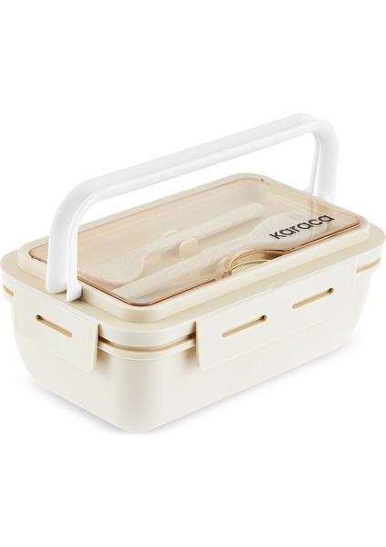 Rainbow Paslanmaz Çelik Termos 500 ml ve Fusca Lunch Box Krem