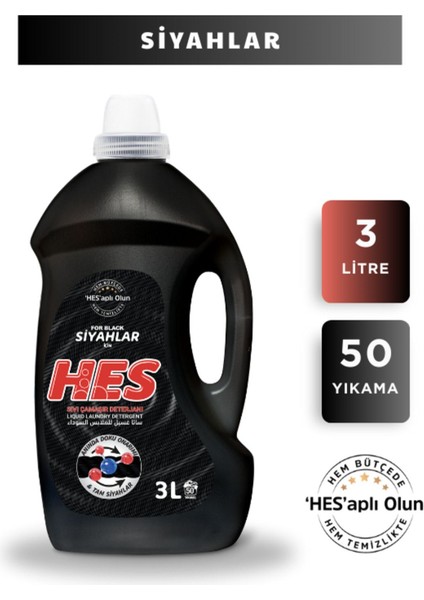 Sıvı Çamaşır Deterjanı Siyahlar / Beyazlar