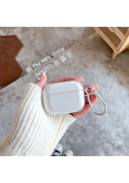 Airpods 4. Nesil ile Uyumlu Şeffaf Cyrstal Clear Ultra Berrak Kılıf