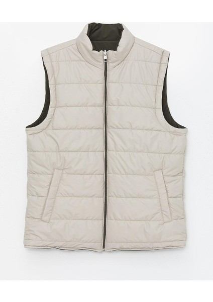 Standart Kalıp Dik Yaka Erkek Şişme Yelek