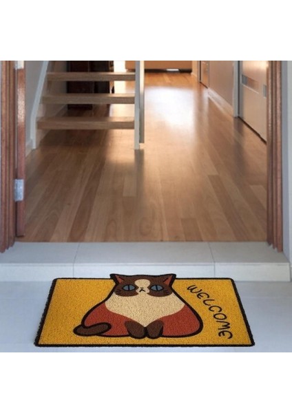 Sevimli Hayvan Tasarımlı Kapı Paspası