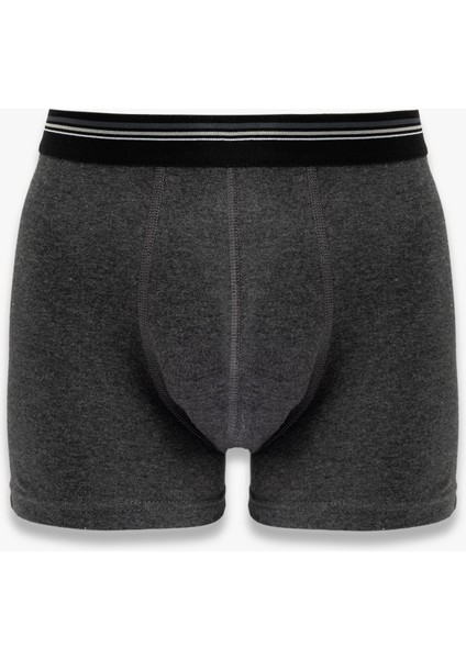 Yeni Sezon Lastik Detaylı Pamuklu 3'lü Boxer Seti