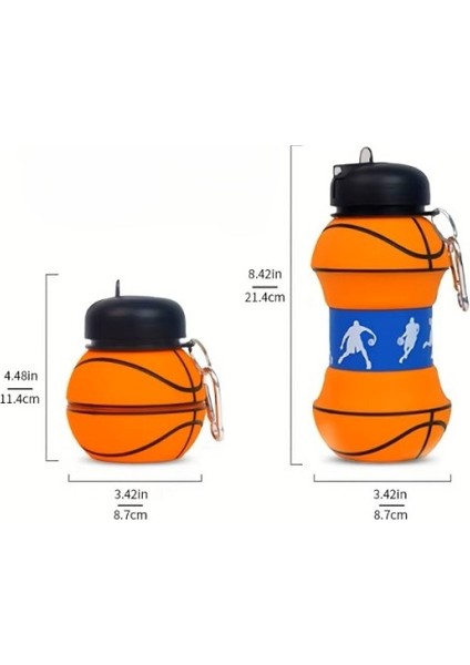 Basketbol Topu Tasarımlı Akordiyon Su Şişesi fiyatları