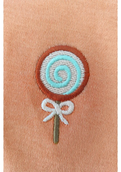 Candy 3lü %100 Pamuk Nakışlı Bebek Body Set