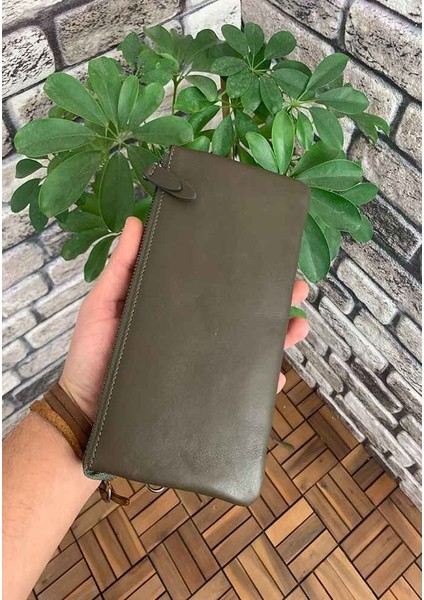 Hakiki Deri Haki Yeşil El Örgüsü Küçük Boy Kadın Çantası (T1602) modelleri