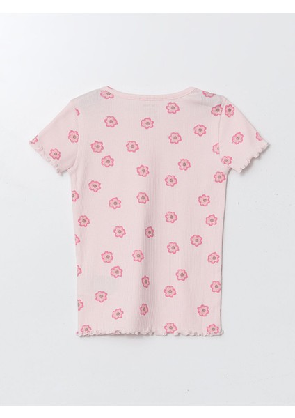 Yeni Sezon Bisiklet Yaka Kiz Bebek Sortlu Pijama Takimi - S5BL45Z1