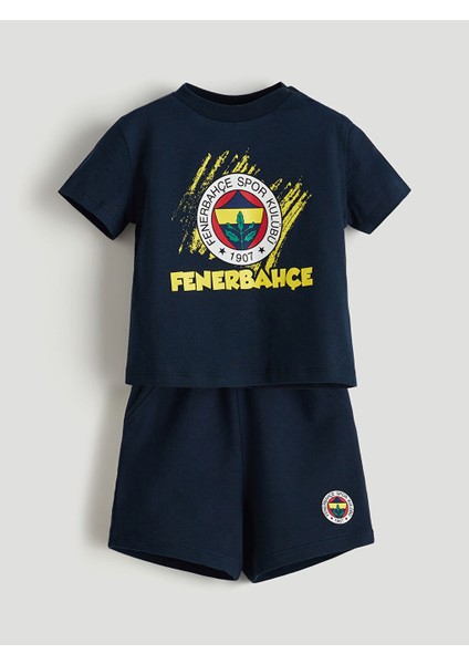 Yeni Sezon Fenerbahce Baskili Sortlu Pijama Takim - S5IS67Z1