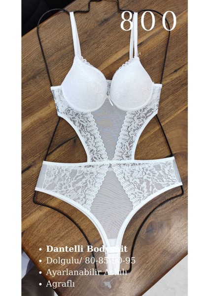 Murays Kadın Dantelli Body Suit