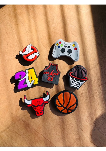 Jibbitz Terlik Süsü 7 'li Basketbol Temalı Set