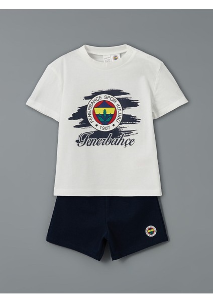 Yeni Sezon Fenerbahce Baskili Erkek Bebek Sortlu Pijama Takimi - S5IS70Z1