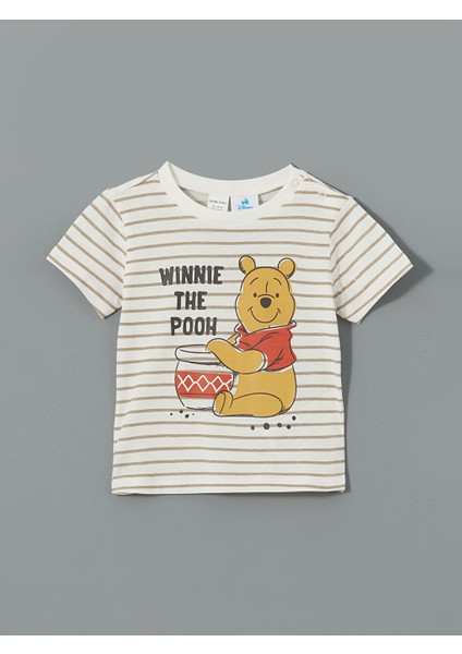 Yeni Sezon Winnie The Pooh Baskili Erkek Bebek Sortlu Pijama Takimi - S5CO11Z1