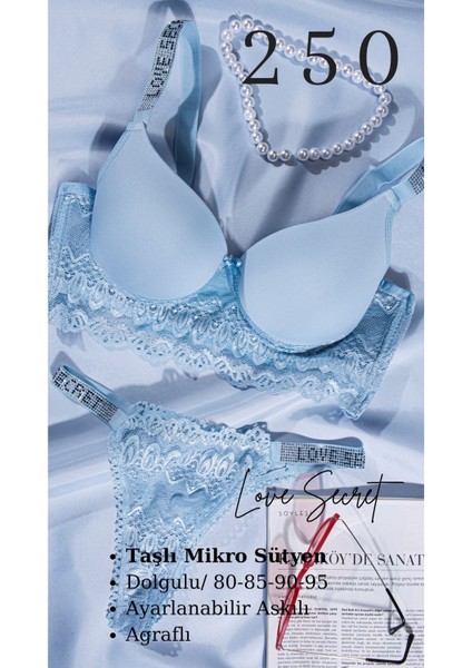 Murays Kadın 2 Li Taşlı Sütyen Takım modelleri