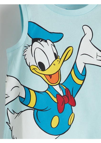 Yeni Sezon Donald Duck Baskili Erkek Bebek Sortlu Pijama Takim - S5H420Z1