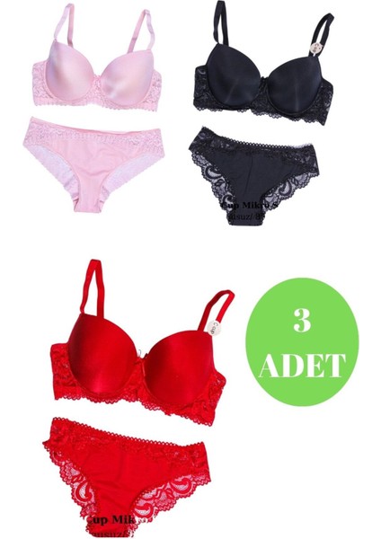 Murays Kadın 3 Lü C Cub Sütyen Takım