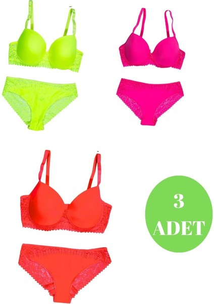 Murays Kadın 3 Lü C Cub Sütyen Takım
