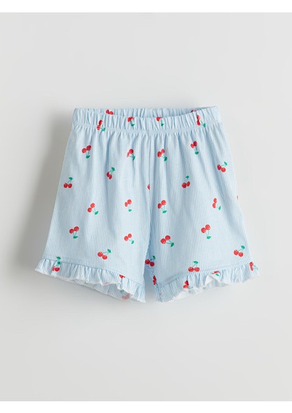 Yeni Sezon Kiraz Baskili Kiz Bebek Sortlu Pijama Takim - S5EA73Z1 modelleri