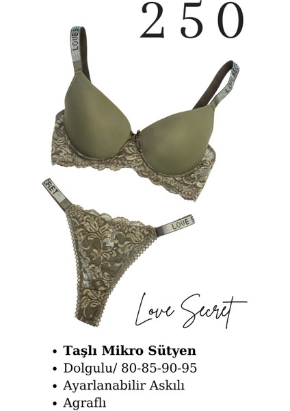 Murays Kadın 2 Li Taşlı Sütyen Takım fiyatları