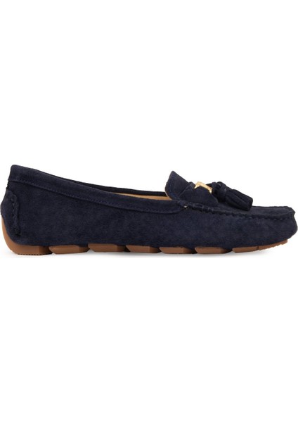 Hakiki Süet Kadın Loafer Ayakkabı 700908