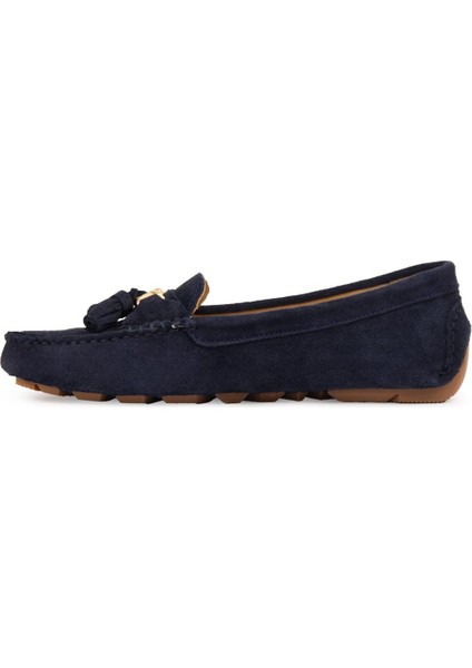 Hakiki Süet Kadın Loafer Ayakkabı 700908